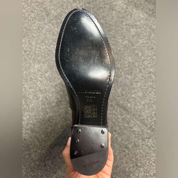 Jil Sander Leather Knee-High Riding Boots - Black - Picture 5 of 9